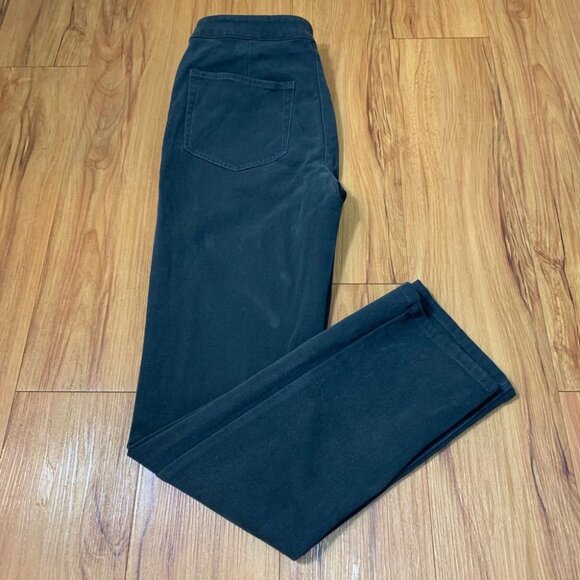 Eileen Fisher Black High Rise Straight Leg Pants - Picture 2 of 9